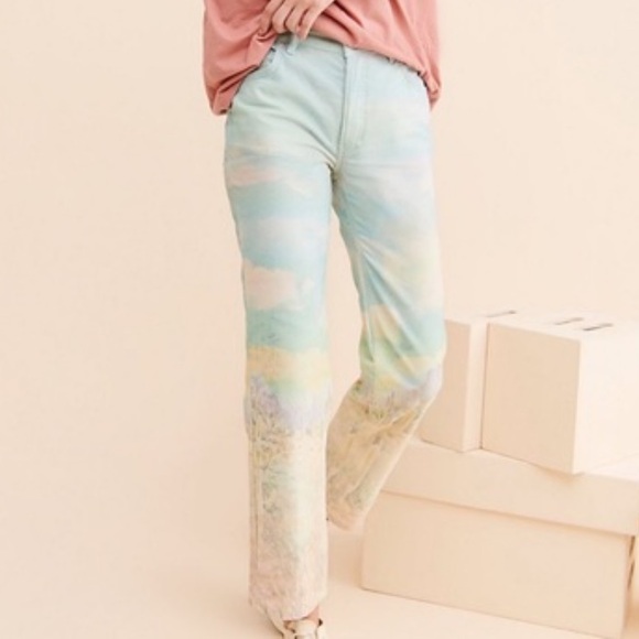 We The Free Denim - We The Free Maggie Desert Scene Button-Fly 100% Cotton Pants